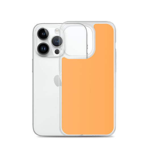Plain Color Texas Rose Orange iPhone Case Clear Bump Resistant Flexible CREATIVETECH