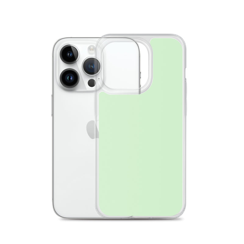 Load image into Gallery viewer, Plain Color Tara Green iPhone Case Clear Bump Resistant CREATIVETECH