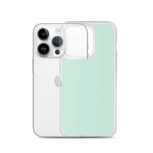 Plain Color Aero Green iPhone Case Clear Bump Resistant CREATIVETECH