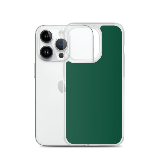 Plain Color British Racing Green iPhone Case Clear Bump Resistant CREATIVETECH