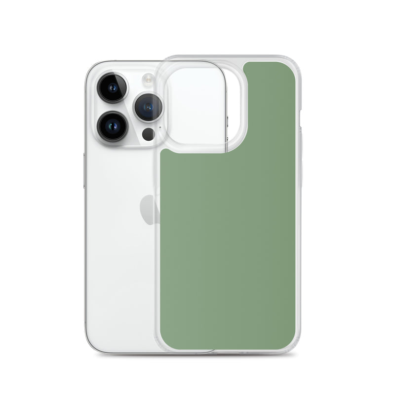 Load image into Gallery viewer, Plain Color Amulet Green iPhone Case Clear Bump Resistant CREATIVETECH