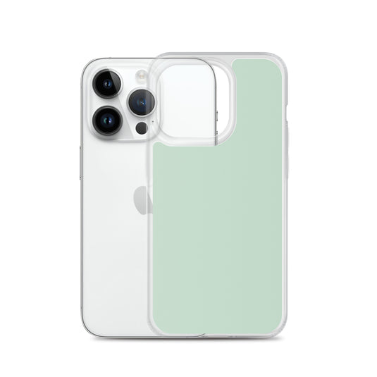 Plain Color Shallow Edgewater Blue iPhone Case Clear Bump Resistant CREATIVETECH