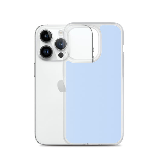 Plain Color Hawkes Blue iPhone Case Clear Bump Resistant CREATIVETECH