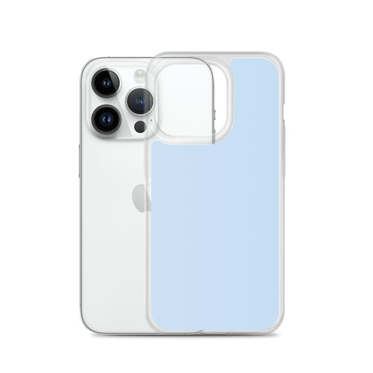 Plain Color Pattens Blue iPhone Case Clear Bump Resistant CREATIVETECH