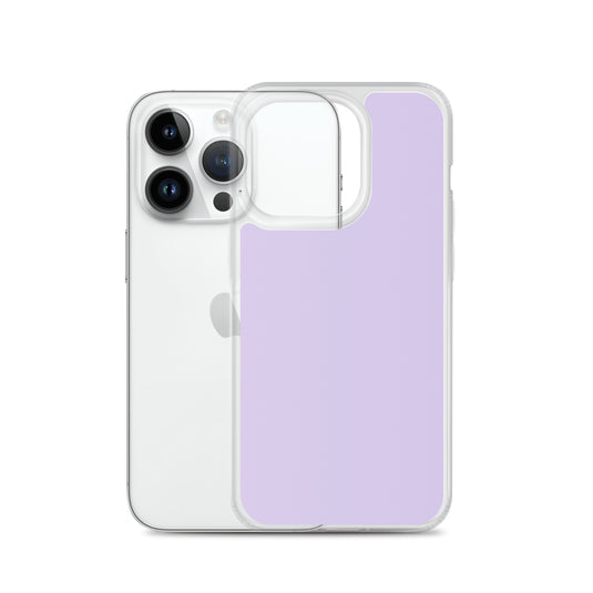 Fog Violet Purple  iPhone Clear Thin Case Plain Color CREATIVETECH