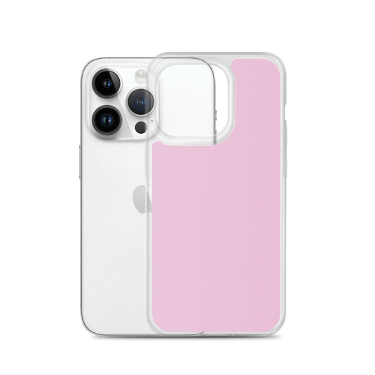 Twilight Pink iPhone Clear Thin Case Plain Color CREATIVETECH