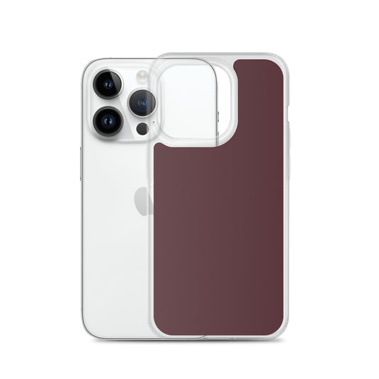 Cab Sav Brown iPhone Clear Thin Case Plain Color CREATIVETECH