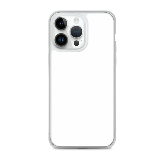 Plain Color White iPhone Case Clear Bump Resistant Flexible CREATIVETECH