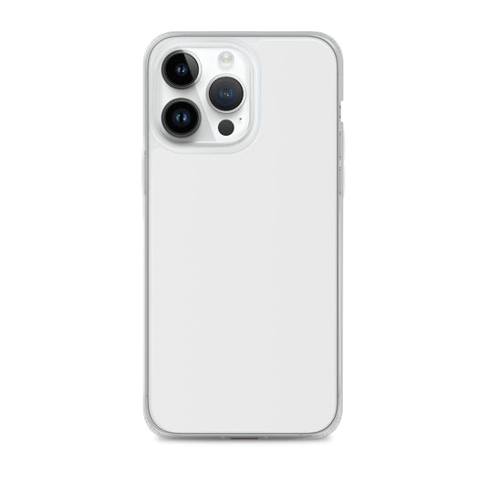 Plain Color Whisper White iPhone Case Clear Bump Resistant Flexible CREATIVETECH