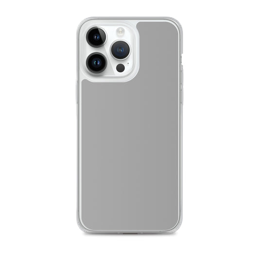 Plain Color Nobel Grey iPhone Case Clear Bump Resistant Flexible CREATIVETECH