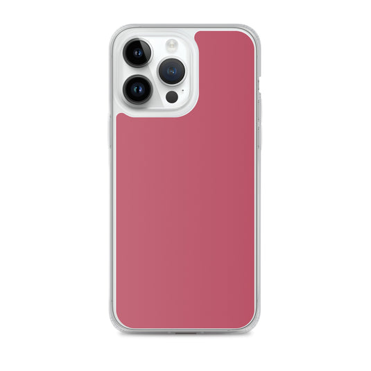 Plain Color Hippie Pink iPhone Case Clear Bump Resistant Flexible CREATIVETECH