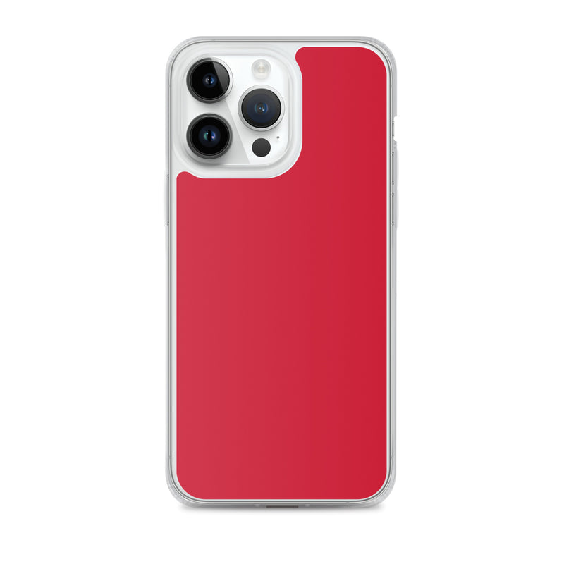 Load image into Gallery viewer, Plain Color Red iPhone Case Clear Bump Resistant Flexible CREATIVETECH