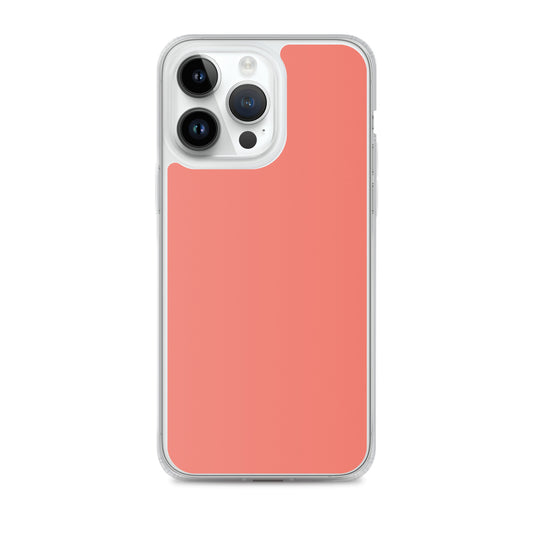 Plain Color Geraldine Orange Red Pink iPhone Case Clear Bump Resistant Flexible CREATIVETECH