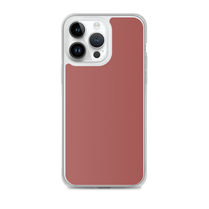 Load image into Gallery viewer, Plain Color Roof Terracotta Red iPhone Case Clear Bump Resistant Flexible CREATIVETECH