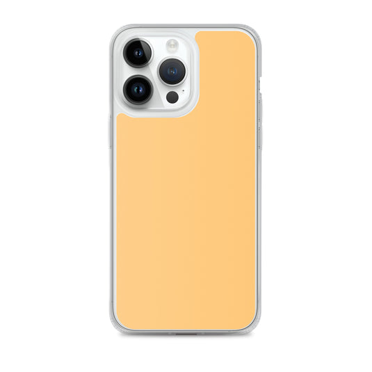 Plain Color Chardonnay Yellow Orange iPhone Case Clear Bump Resistant Flexible CREATIVETECH