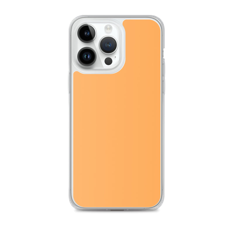 Load image into Gallery viewer, Plain Color Texas Rose Orange iPhone Case Clear Bump Resistant Flexible CREATIVETECH