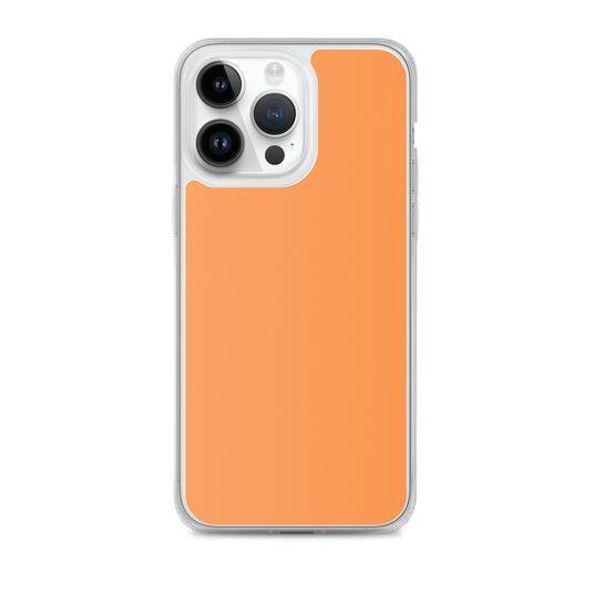 Plain Color Sea Buckthorn Orange iPhone Case Clear Bump Resistant Flexible CREATIVETECH