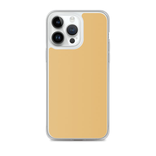 Plain Color Fawn Beige Brown iPhone Case Clear Bump Resistant Flexible CREATIVETECH