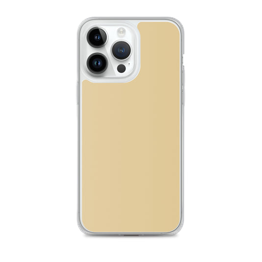 Plain Color New Orleans Beige Brown iPhone Case Clear Bump Resistant Flexible CREATIVETECH