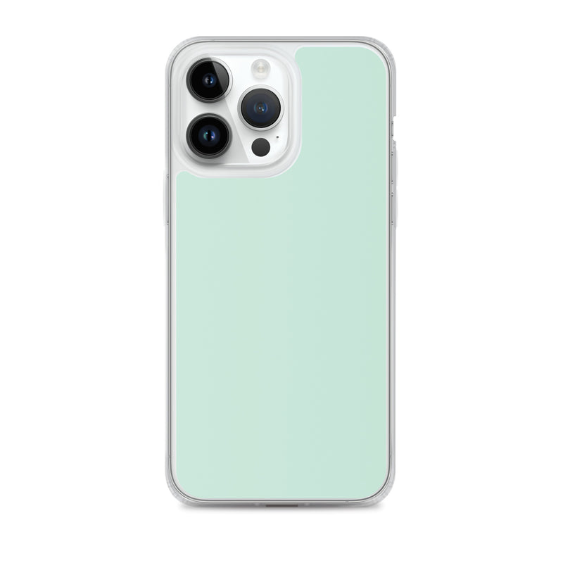 Load image into Gallery viewer, Plain Color Aero Green iPhone Case Clear Bump Resistant CREATIVETECH