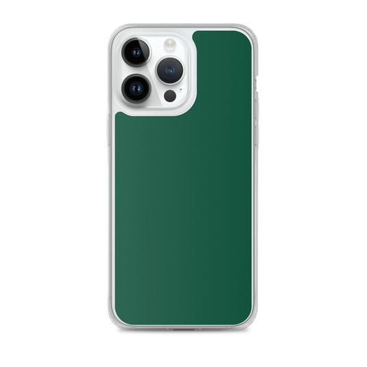 Plain Color British Racing Green iPhone Case Clear Bump Resistant CREATIVETECH