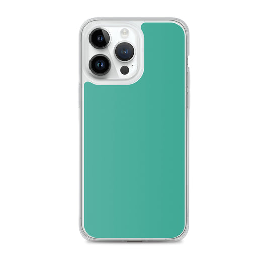 Plain Color Niagara Green iPhone Case Clear Bump Resistant CREATIVETECH