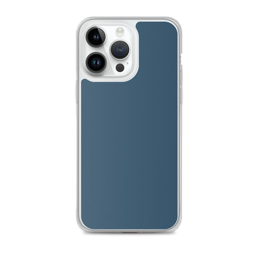 Plain Color Arapawa Blue iPhone Case Clear Bump Resistant CREATIVETECH