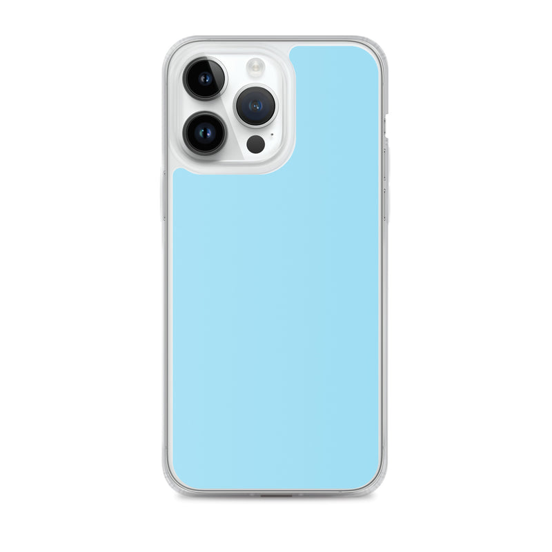 Load image into Gallery viewer, Plain Color Columbia Blue iPhone Case Clear Bump Resistant CREATIVETECH