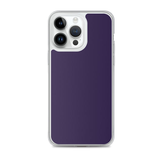 Tolopea Dark Purple iPhone Clear Thin Case Plain Color CREATIVETECH