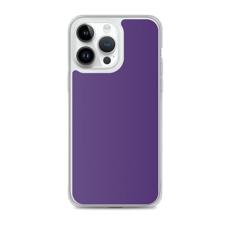 Load image into Gallery viewer, Purple iPhone Clear Thin Case Plain Color CREATIVETECH
