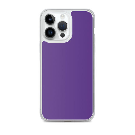 Indigo Purple iPhone Clear Thin Case Plain Color CREATIVETECH