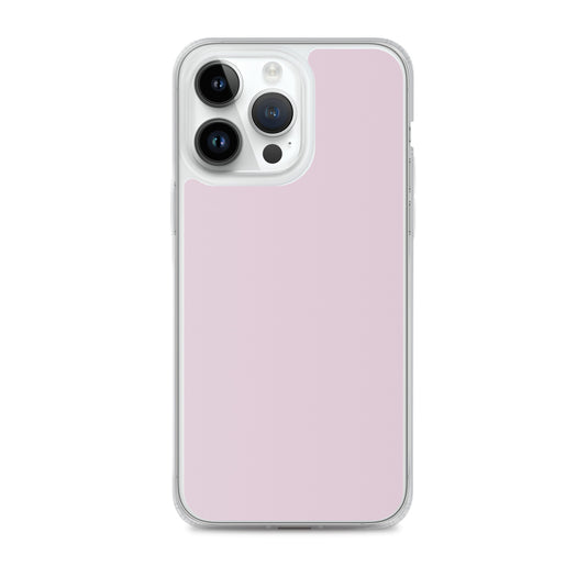 Pale Twilight Pink iPhone Clear Thin Case Plain Color CREATIVETECH