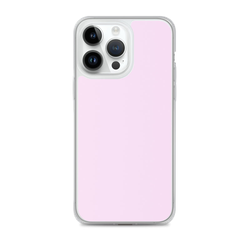 Load image into Gallery viewer, Selago Pink iPhone Clear Thin Case Plain Color CREATIVETECH