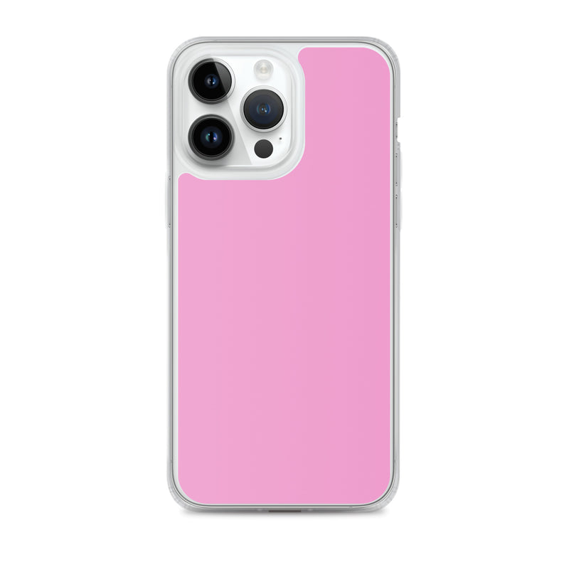 Load image into Gallery viewer, Lavender Rose Pink iPhone Clear Thin Case Plain Color CREATIVETECH