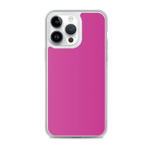 Medium Red Violet iPhone Clear Thin Case Plain Color CREATIVETECH