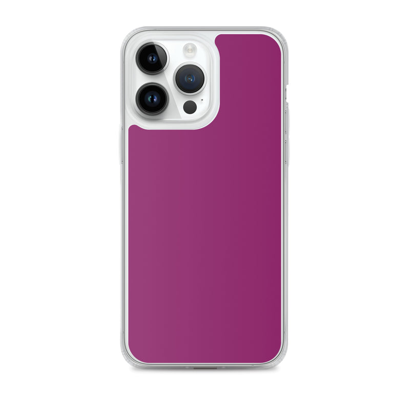 Load image into Gallery viewer, Eggplant Purple iPhone Clear Thin Case Plain Color CREATIVETECH