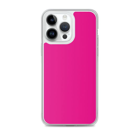 Violet Red Pink iPhone Clear Thin Case Plain Color CREATIVETECH
