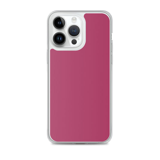 Lipstick Pink Red iPhone Clear Thin Case Plain Color CREATIVETECH