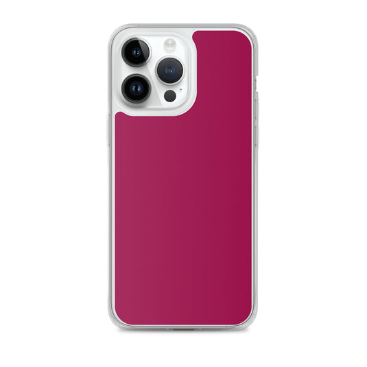Light Burgundy Red iPhone Clear Thin Case Plain Color CREATIVETECH
