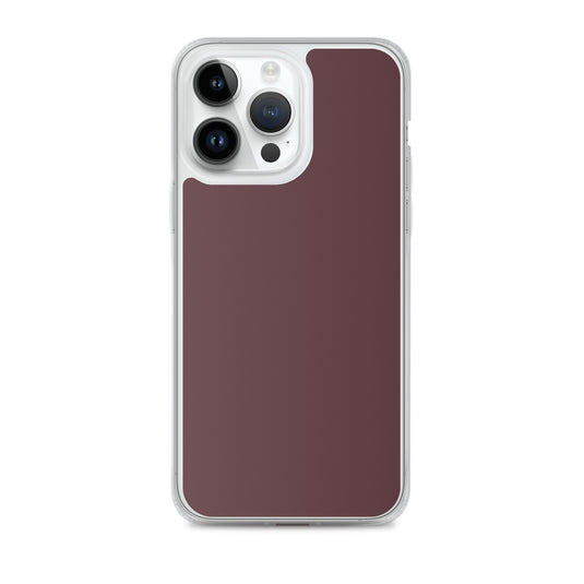 Cab Sav Brown iPhone Clear Thin Case Plain Color CREATIVETECH