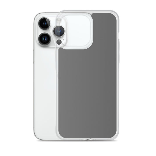 Plain Color Zambezi Grey iPhone Case Clear Bump Resistant CREATIVETECH