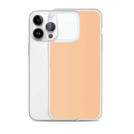 Plain Color Romantic Orange iPhone Case Clear Bump Resistant Flexible CREATIVETECH