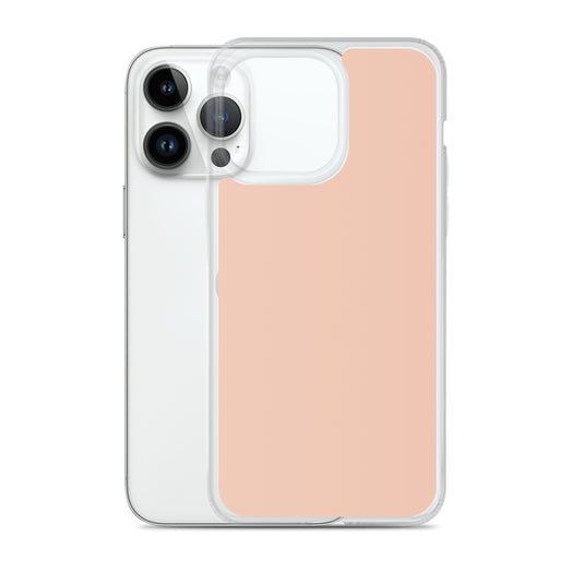 Plain Color Zinnwaldite Pink iPhone Case Clear Bump Resistant Flexible CREATIVETECH