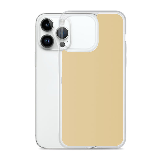 Plain Color New Orleans Beige Brown iPhone Case Clear Bump Resistant Flexible CREATIVETECH