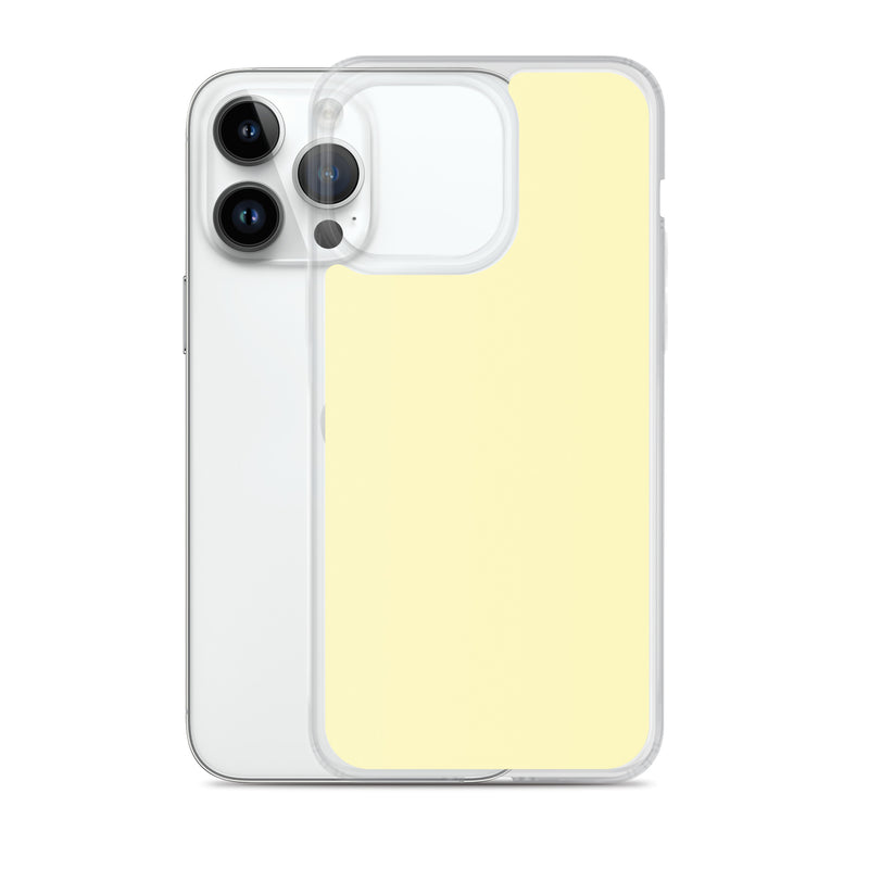 Load image into Gallery viewer, Plain Color Cumulus Yellow iPhone Case Clear Bump Resistant Flexible CREATIVETECH