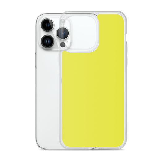 Plain Color Starship Yellow iPhone Case Clear Bump Resistant CREATIVETECH