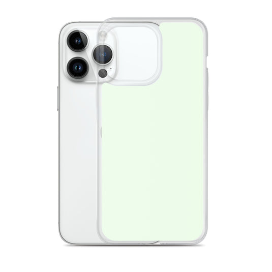 Plain Color Honeydew Green iPhone Case Clear Bump Resistant CREATIVETECH