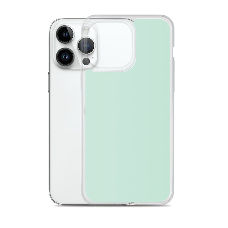 Load image into Gallery viewer, Plain Color Aero Green iPhone Case Clear Bump Resistant CREATIVETECH