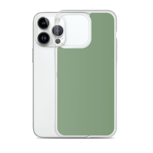 Plain Color Amulet Green iPhone Case Clear Bump Resistant CREATIVETECH