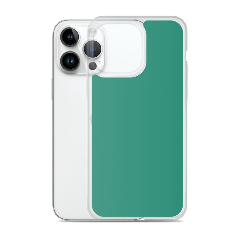 Load image into Gallery viewer, Plain Color Elf Green iPhone Case Clear Bump Resistant CREATIVETECH